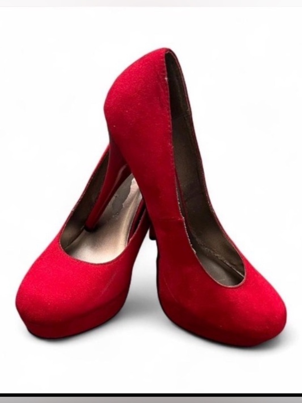 SALE🛍️🛍️Mossimo Supply Co. Vibrant Red 👠 5 Inch Heels Vintage Round Toe heels 👠